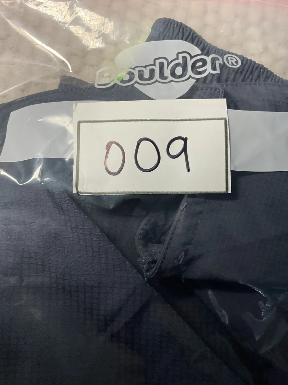 Reebok Kids Navy Rain Jacket with Lime Accents size 8
